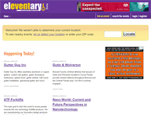 Tablet Screenshot of eleventary.com